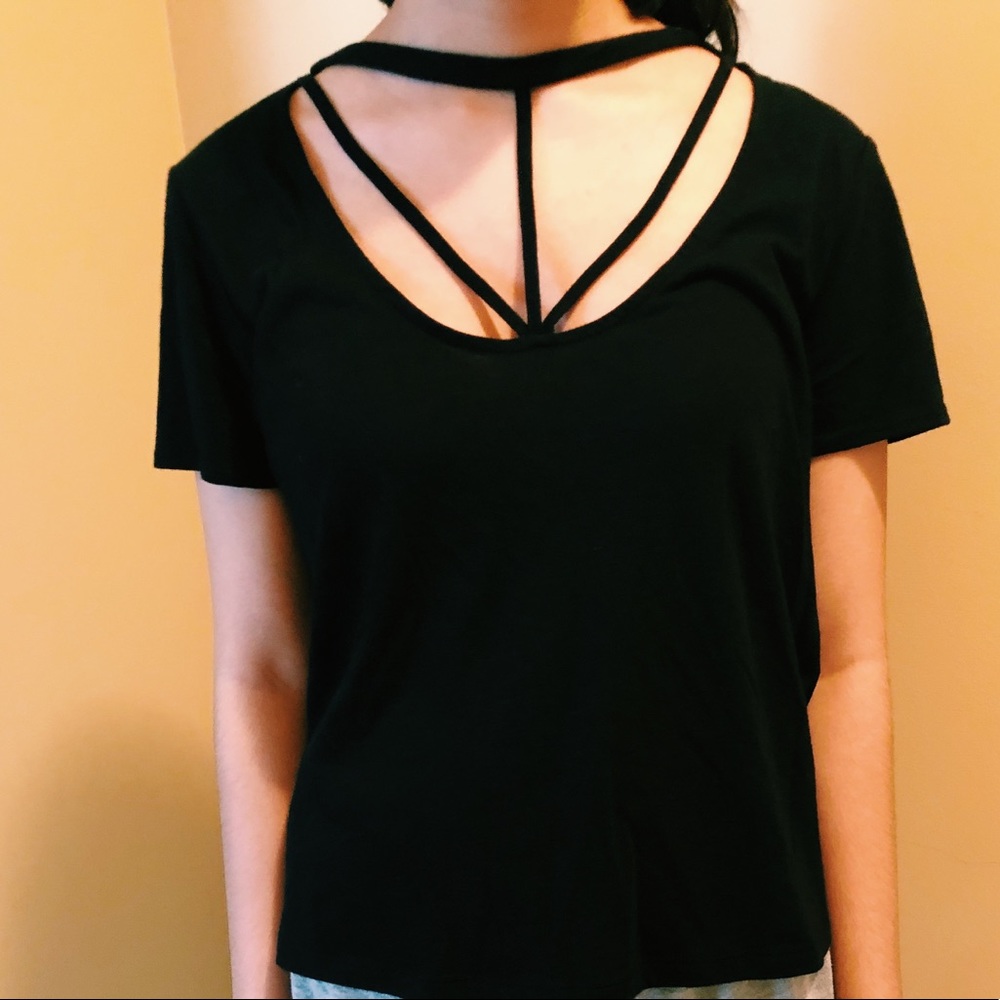 Strappy Black Top